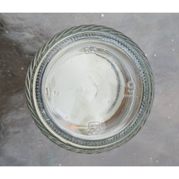 VTG Peter Pan Glass Peanut Butter Jars 80s Matching Creamy Crunchy Retro Yellow - Picture 6 of 9